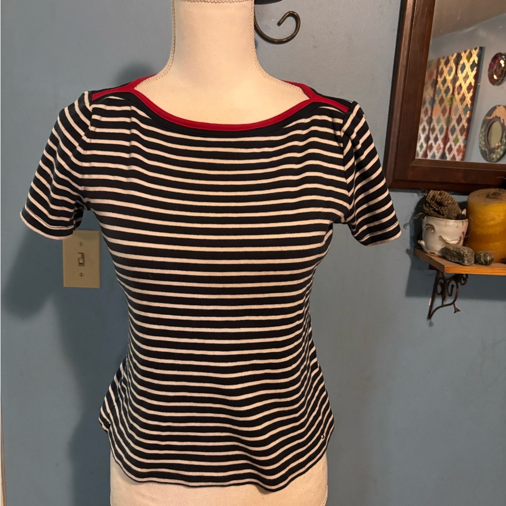 Tommy Hilfiger, Flattering, Striped, T-Shirt